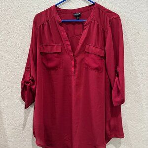 Torrid Harper Red Blouse Size 0